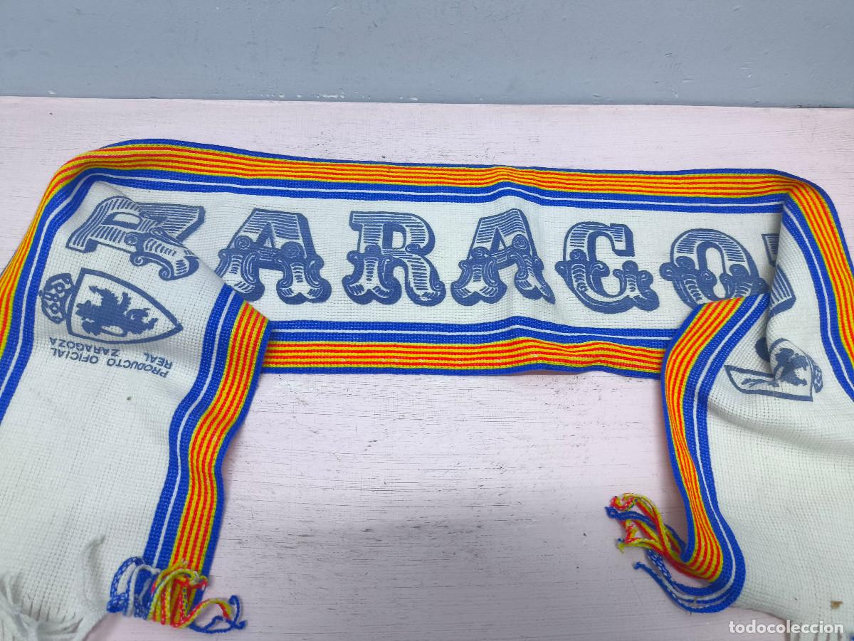 Coleccionismo deportivo: Real Zaragoza bufanda futbol vintage football scarf
