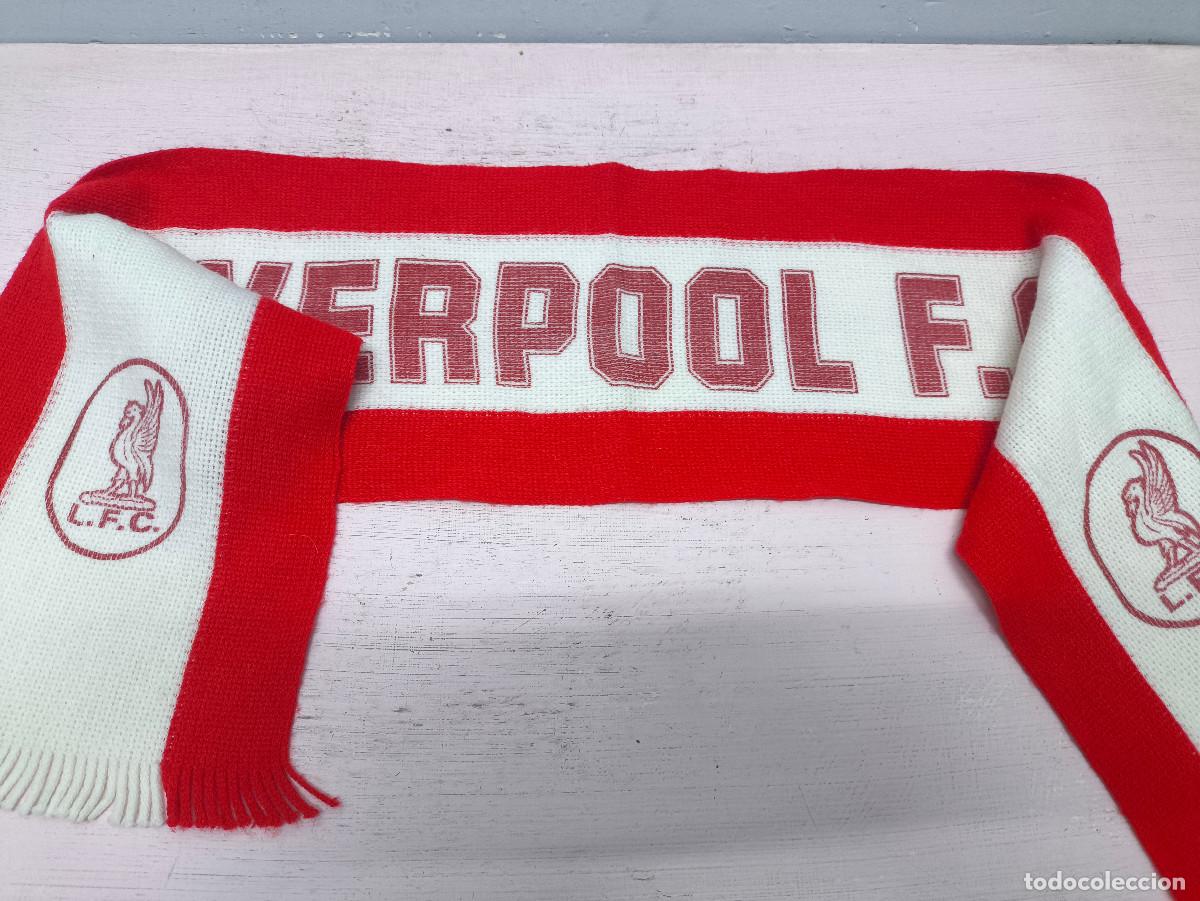 Coleccionismo deportivo: Vintage 1990 bufanda futbol Liverpool scarf football