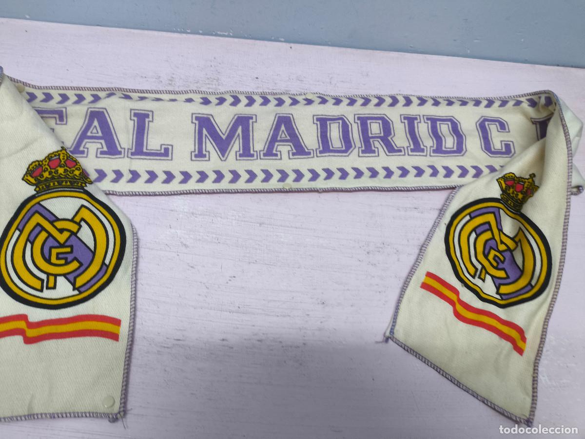 Coleccionismo deportivo: Real Madrid Hummel 1990 bufanda futbol football scarf