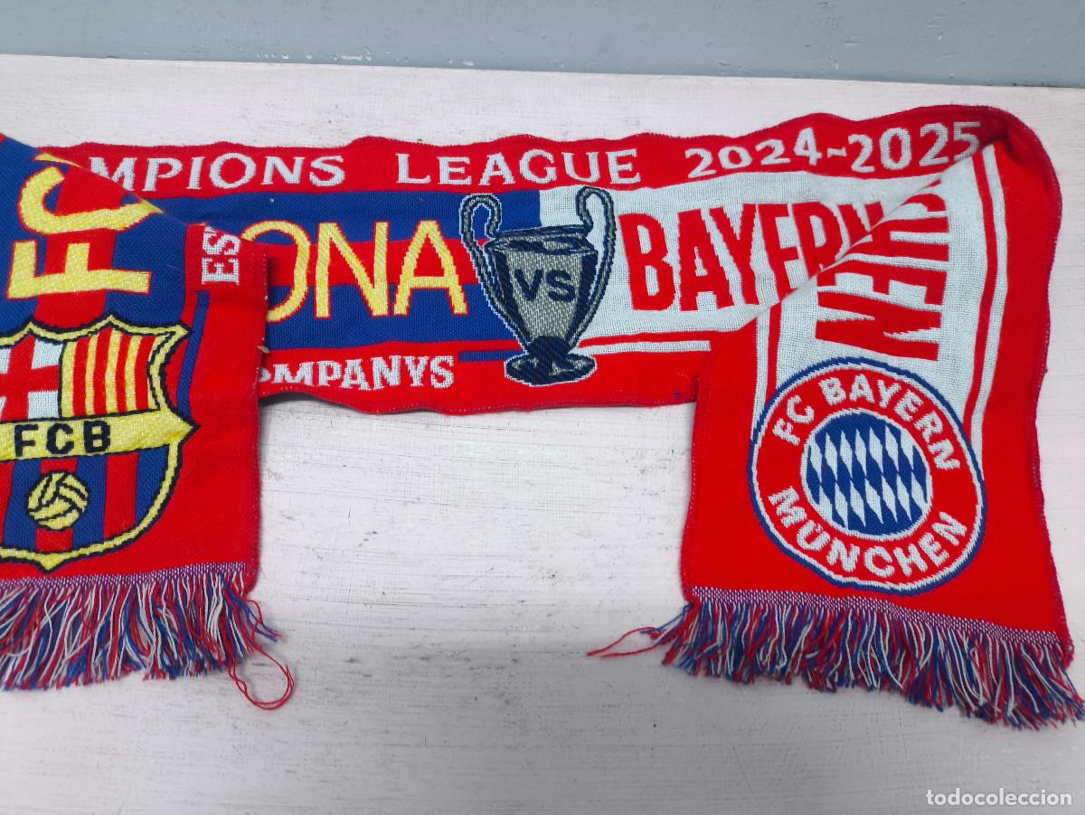 Coleccionismo deportivo: FC Barcelona bayern Munchen bufanda futbol football scarf