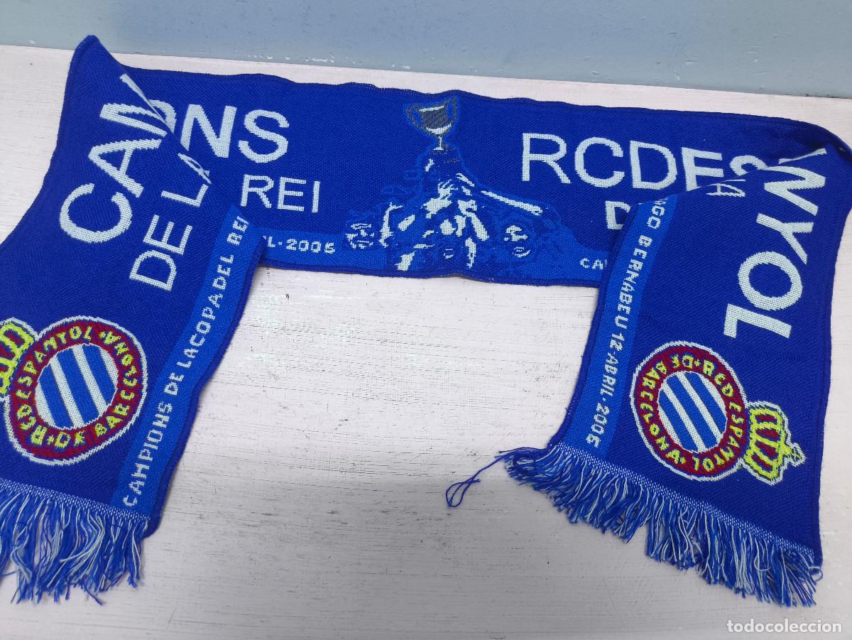 Coleccionismo deportivo: RCD Espanyol Copa del Rey Campeones bufanda futbol fotball scarf