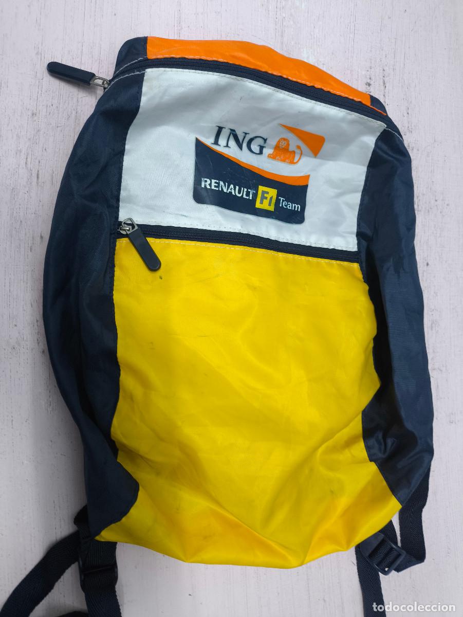 Coleccionismo deportivo: Renault f1 mini bag mochila peque&ntilde;a bolsa deportiva vintage