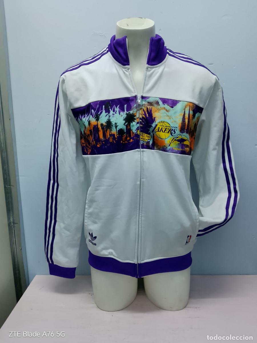 Coleccionismo deportivo: Los Angeles Lakers jacket chaqueta adidas basketball Special edition chaqueta L 59cts