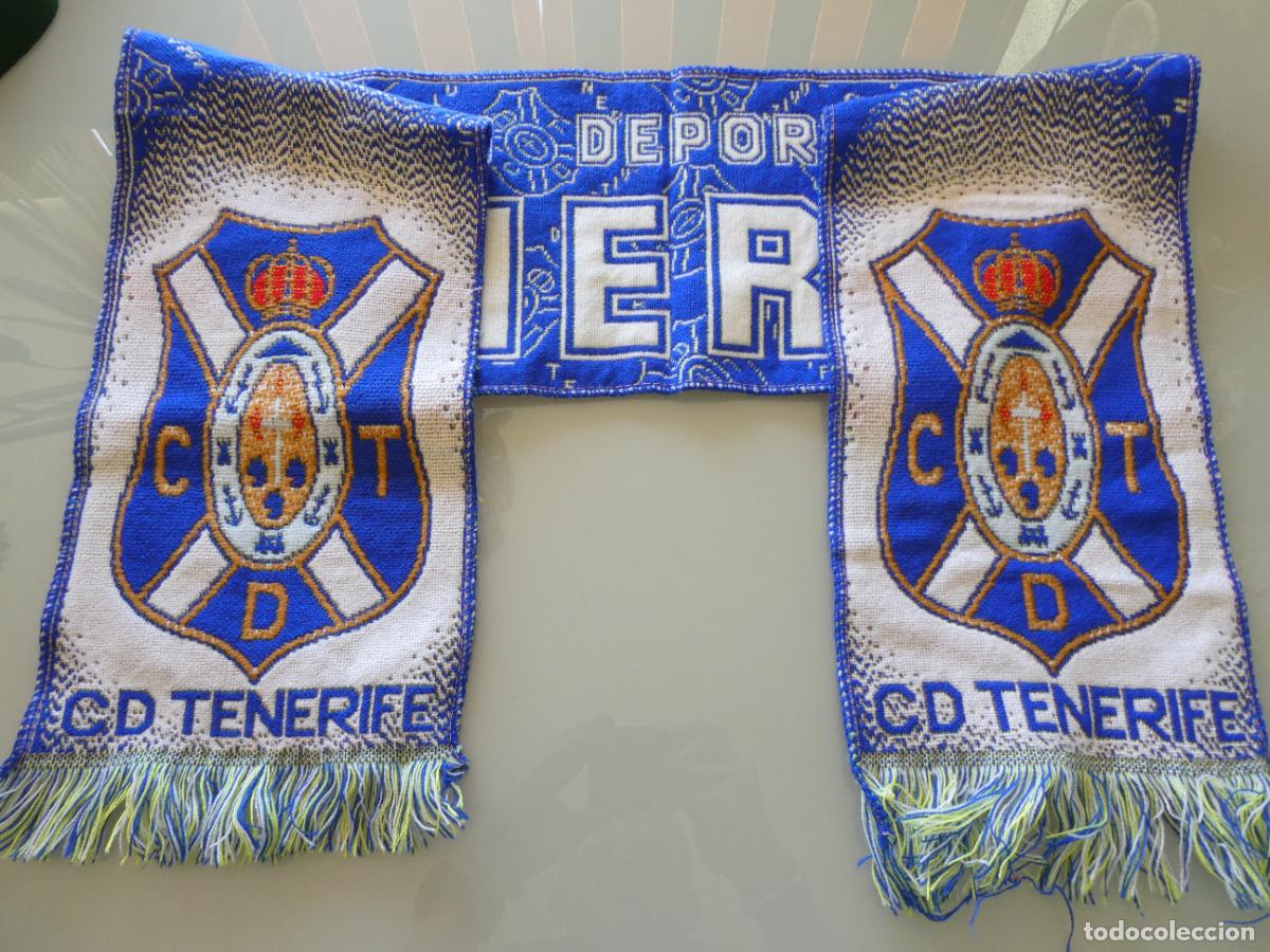 Coleccionismo deportivo: BUFANDA DE DEPORTES. F&Uacute;TBOL. CLUB DEPORTIVO TENERIFE. 110GR