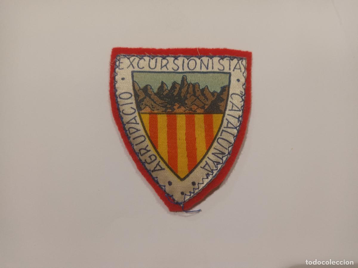 Coleccionismo deportivo: PARCHE TELA ESCUDO AGRUPACIO EXCURSIONISTA CATALUNYA. MONTSERRAT