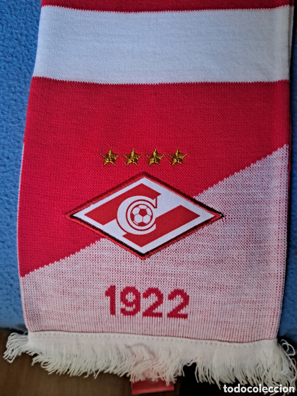 Coleccionismo deportivo: Bufanda futbol Spartak Mosc&uacute; - Foto 6