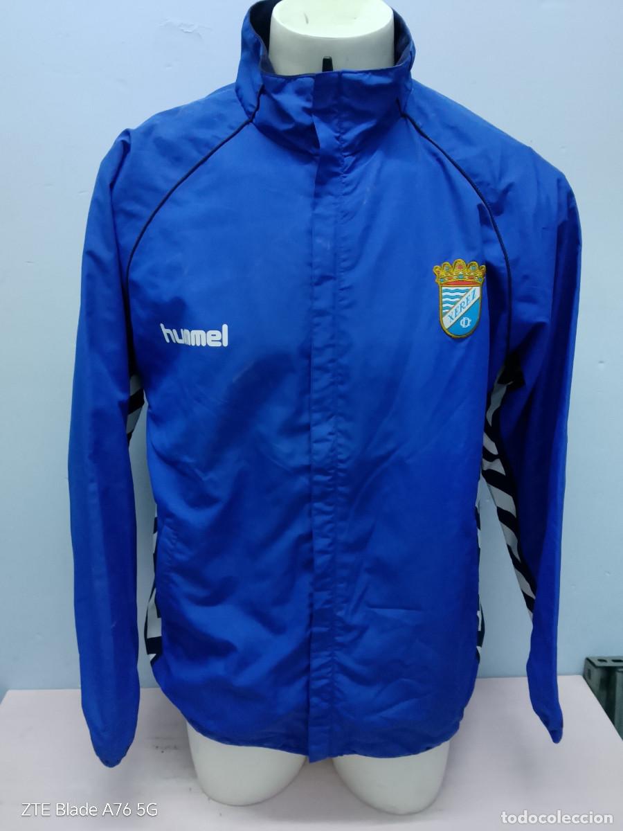 Coleccionismo deportivo: CD Xerez chaqueta chubasquero for players jugador chaqueta entreno training L 54cts