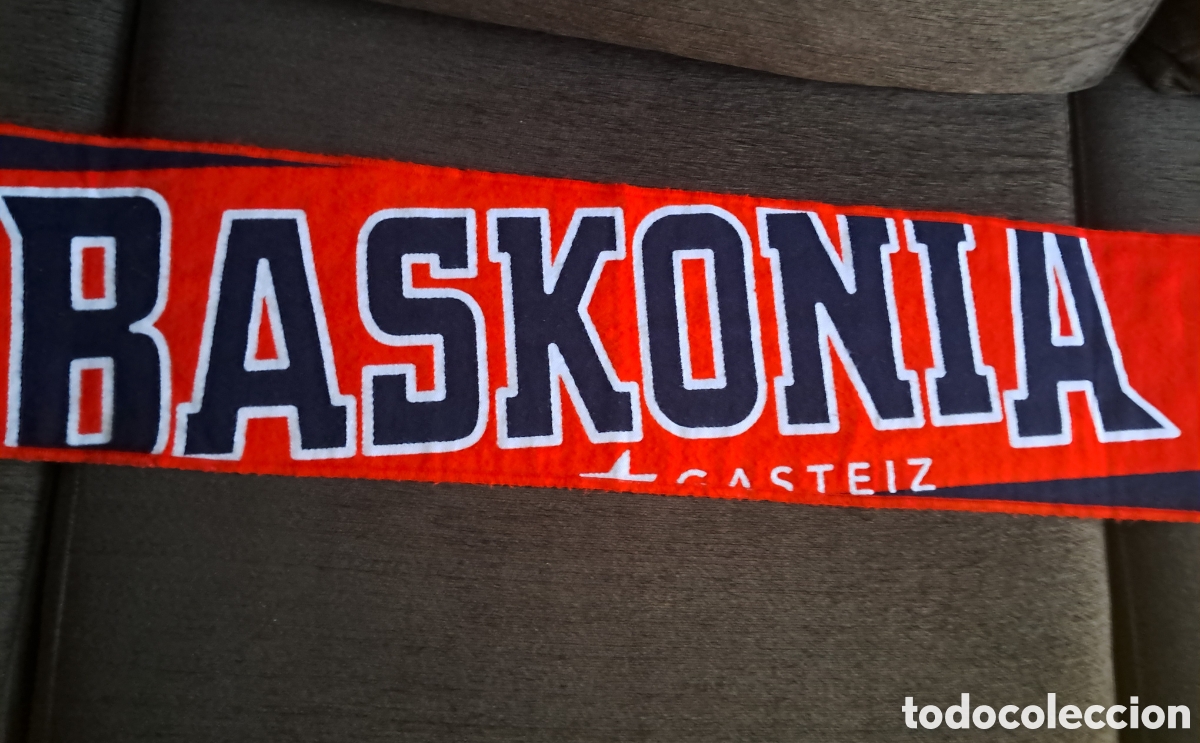 Coleccionismo deportivo: Bufanda Baskonia basket - Foto 4