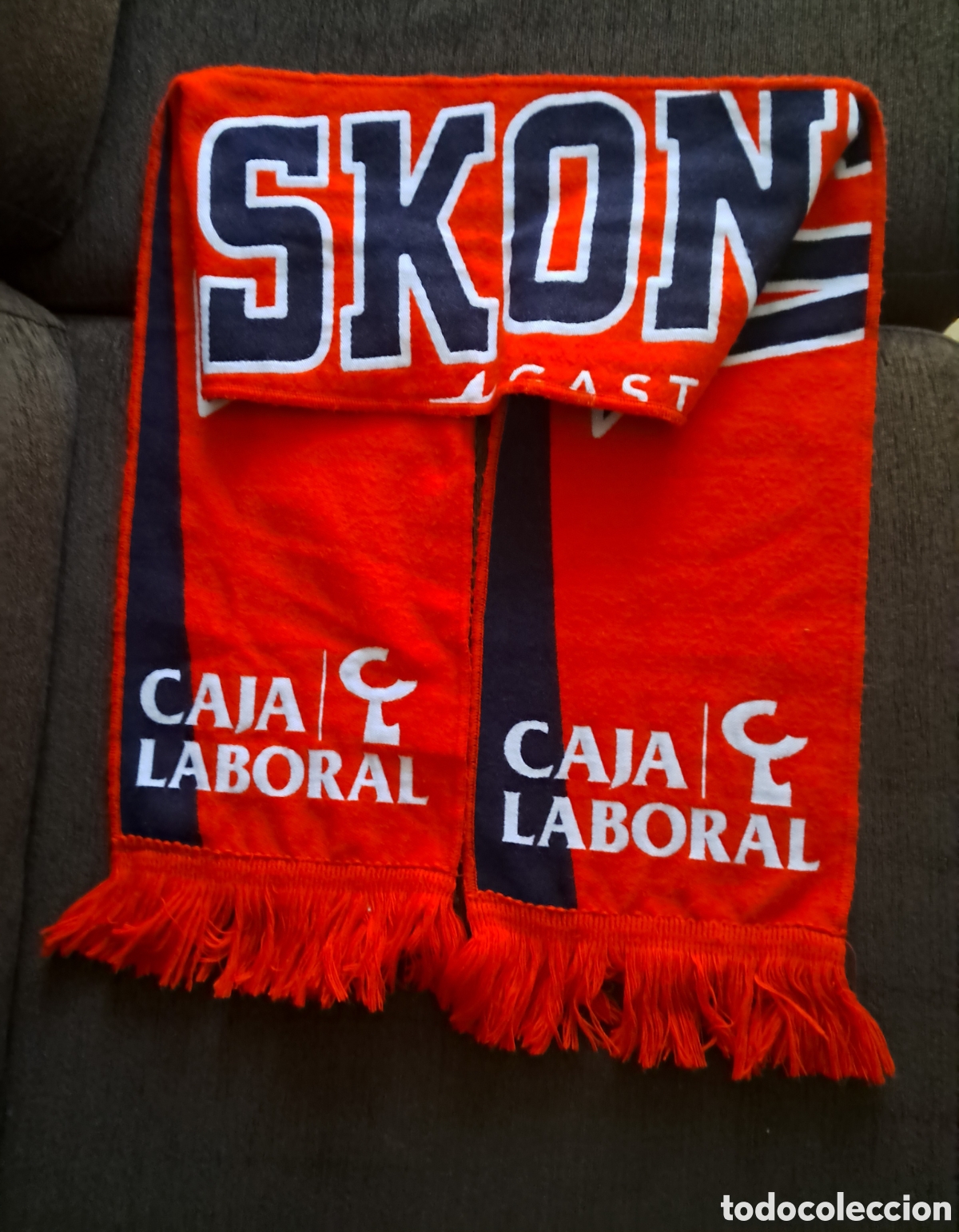 Coleccionismo deportivo: Bufanda Baskonia basket - Foto 1