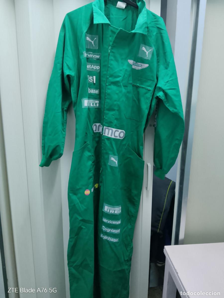 Coleccionismo deportivo: Costume Aston Martin mono piloto Racing disfraz Mal estado sponsors L