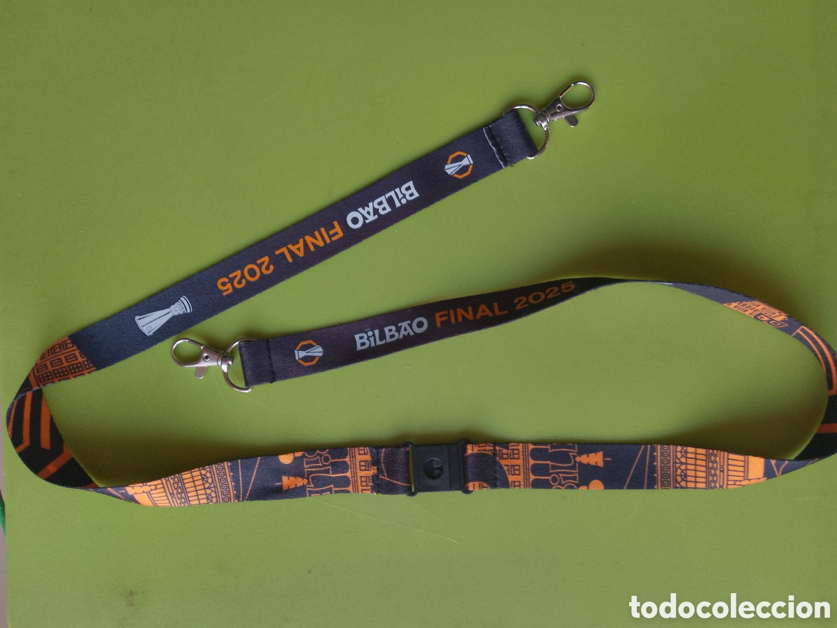 Coleccionismo deportivo: UEFA LEAGUE . BILBAO FINAL 2025 . OFFICIAL LANYARD . - Foto 5