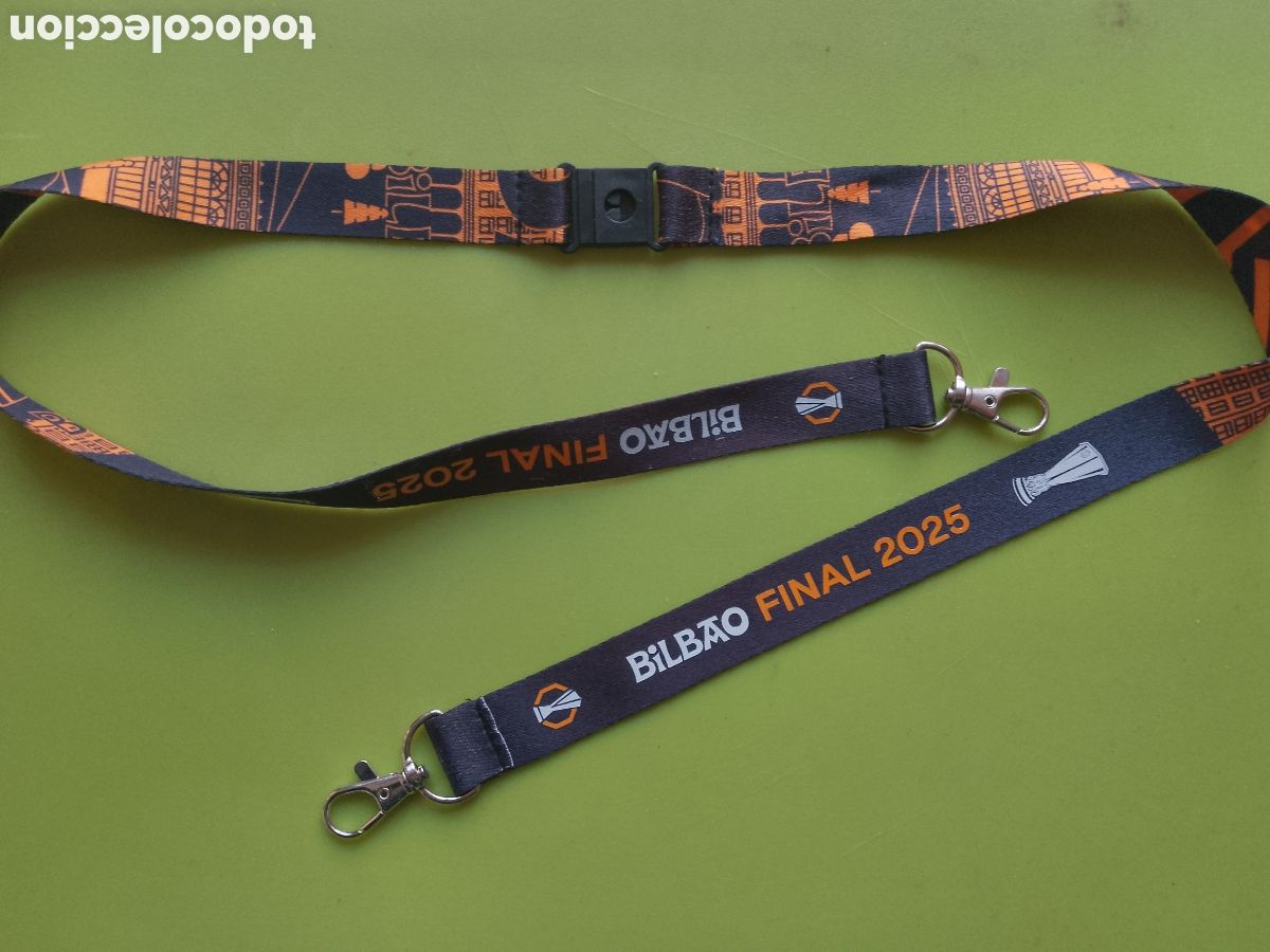 Coleccionismo deportivo: UEFA LEAGUE . BILBAO FINAL 2025 . OFFICIAL LANYARD . - Foto 1