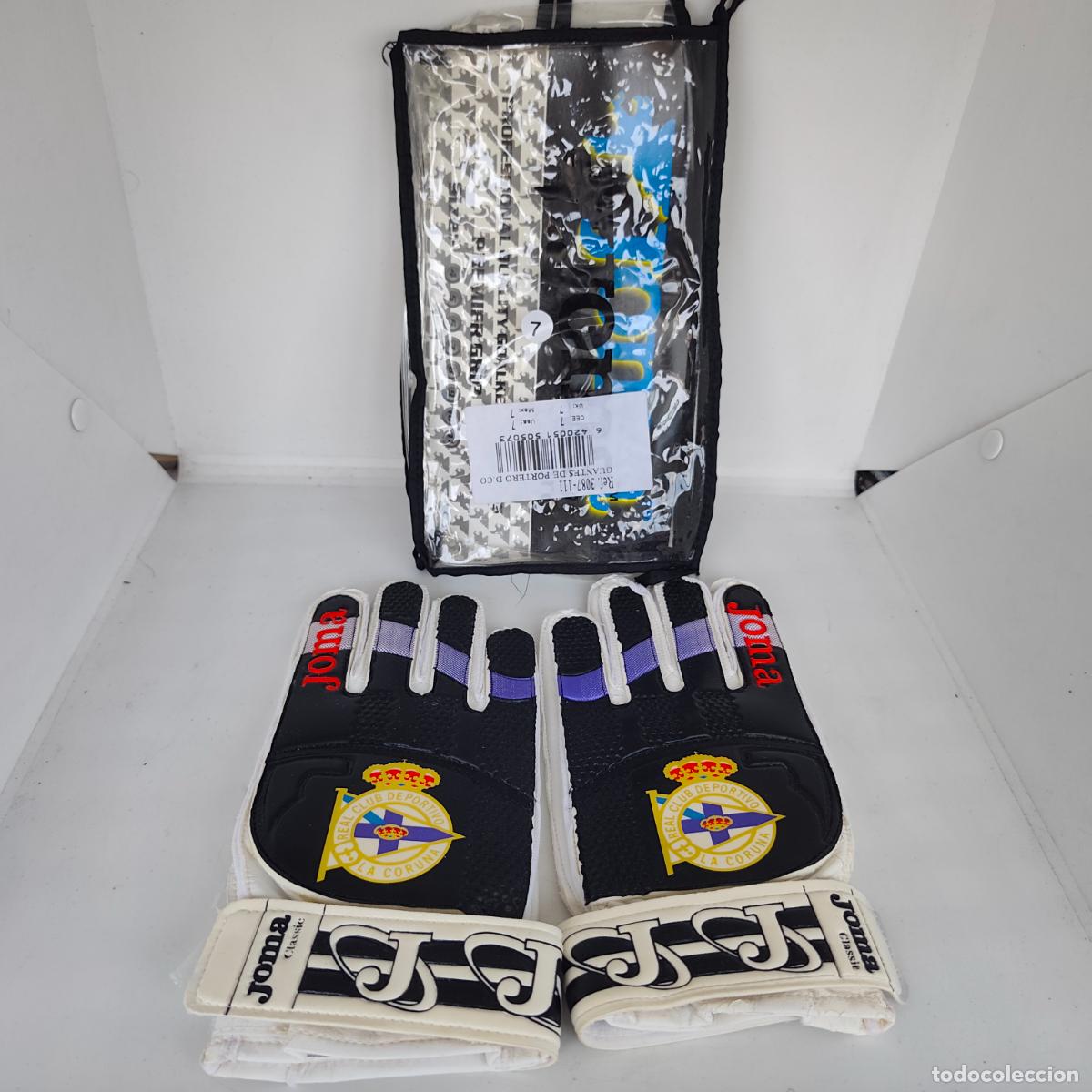 Coleccionismo deportivo: Guantes portero DEPORTIVO DE LA CORU&Ntilde;A JOMA VINTAGE A ESTRENAR