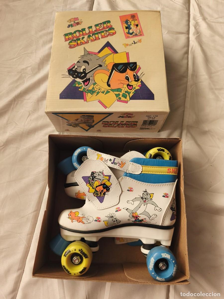 Coleccionismo deportivo: Roller Skates. Tom y Jerry. Vintage. 50 aniversario II . 1990. Patines . caja original coleccionista