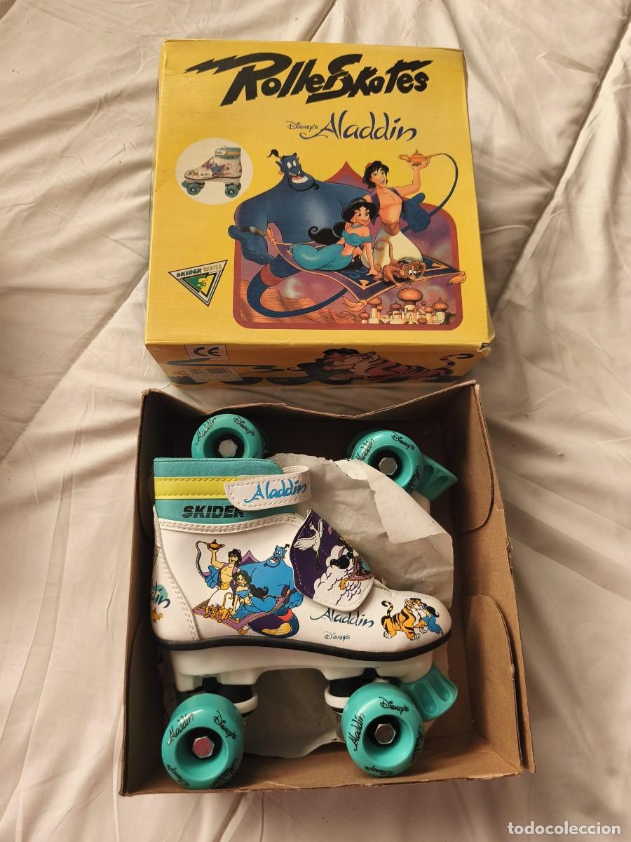 Coleccionismo deportivo: Roller Skates. Vintage. oficial pel&iacute;cula Aladd&iacute;n . Disney 1992 . Nuevo caja original. Coleccionista