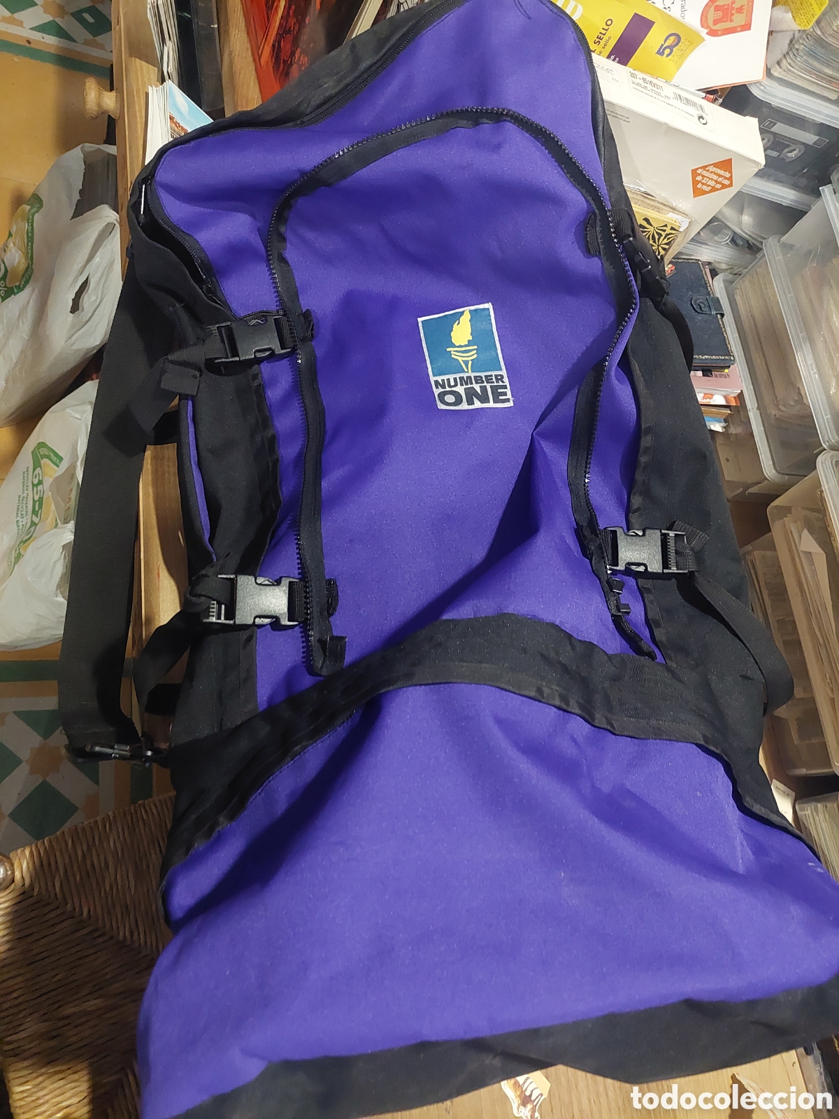 Coleccionismo deportivo: MOCHILA BOLSA DEPORTES INESCA 55 L SENDERISMO NUMBER ONE MOCHILA