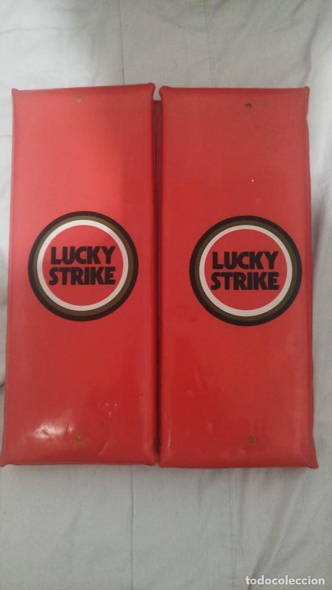 Coleccionismo deportivo: Cojinete Lucky Strike antiguo camp nou