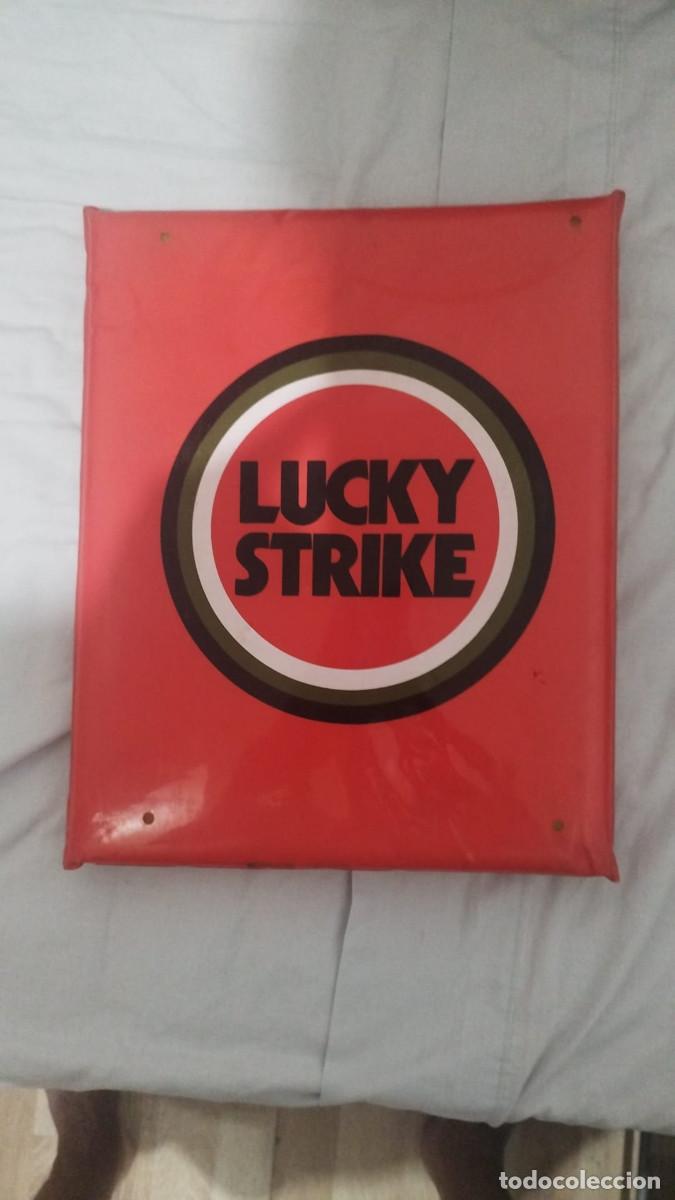 Coleccionismo deportivo: Cojinete Lucky Strike antiguo camp nou - Foto 3