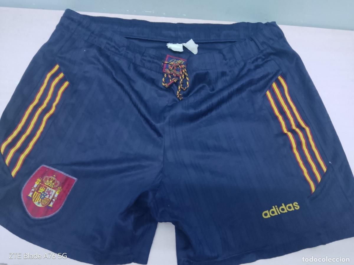 Coleccionismo deportivo: Espa&ntilde;a Spain 1996 shorts futbol football pantalon mundial xxl