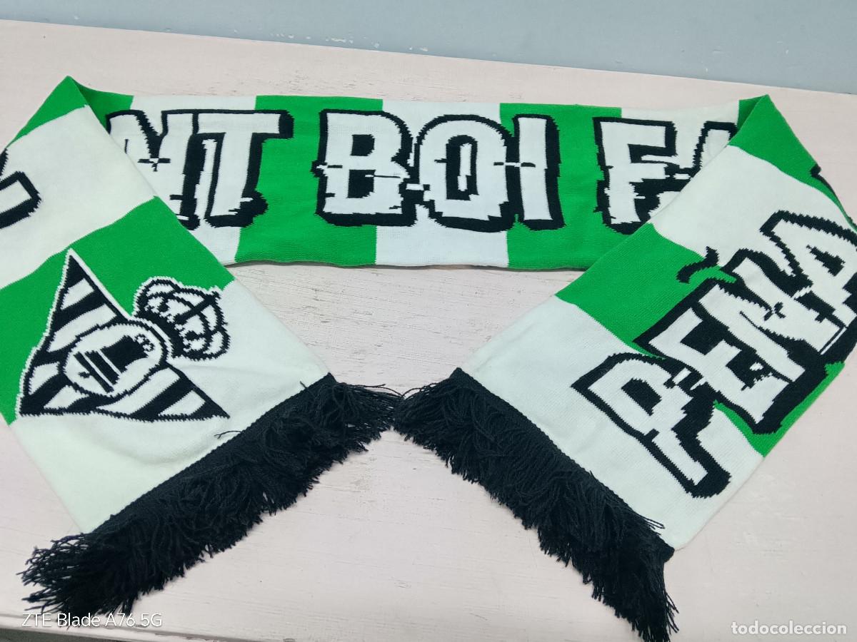 Collectionnisme sportif: Sant Boi Fans Real Betis Pe&ntilde;a betica bufanda futbol football scarf