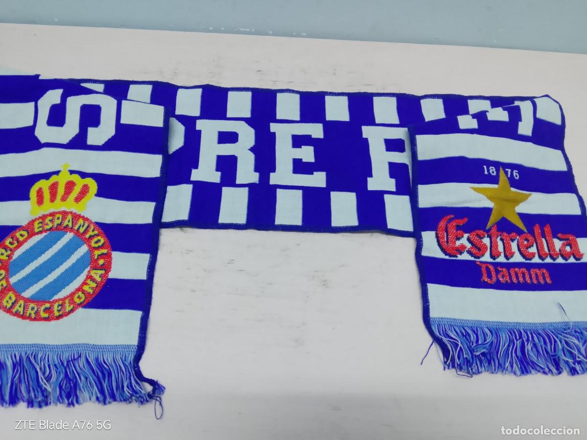 Coleccionismo deportivo: RCD Espanyol bufanda futbol football scarf Estrella Damm