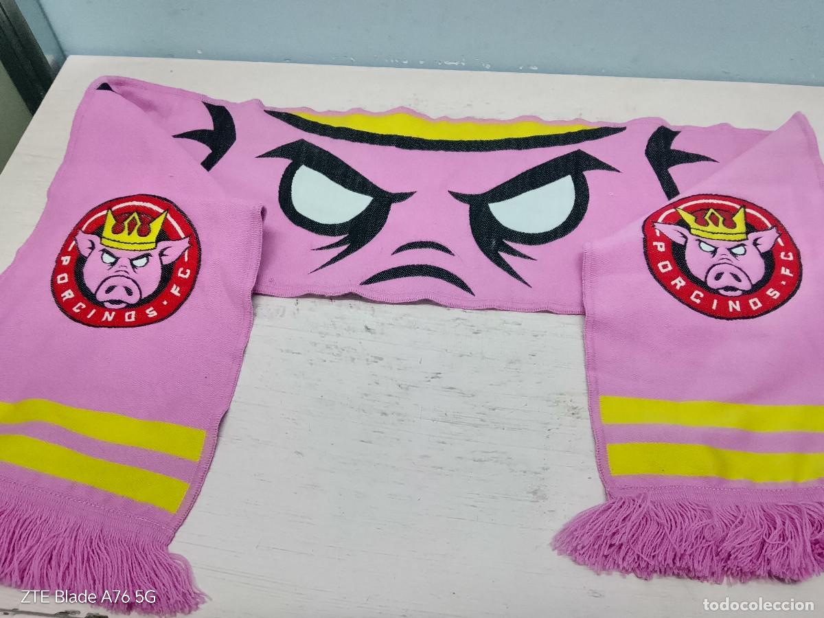 Coleccionismo deportivo: Porcinos FC Kings League bufanda futbol football scarf