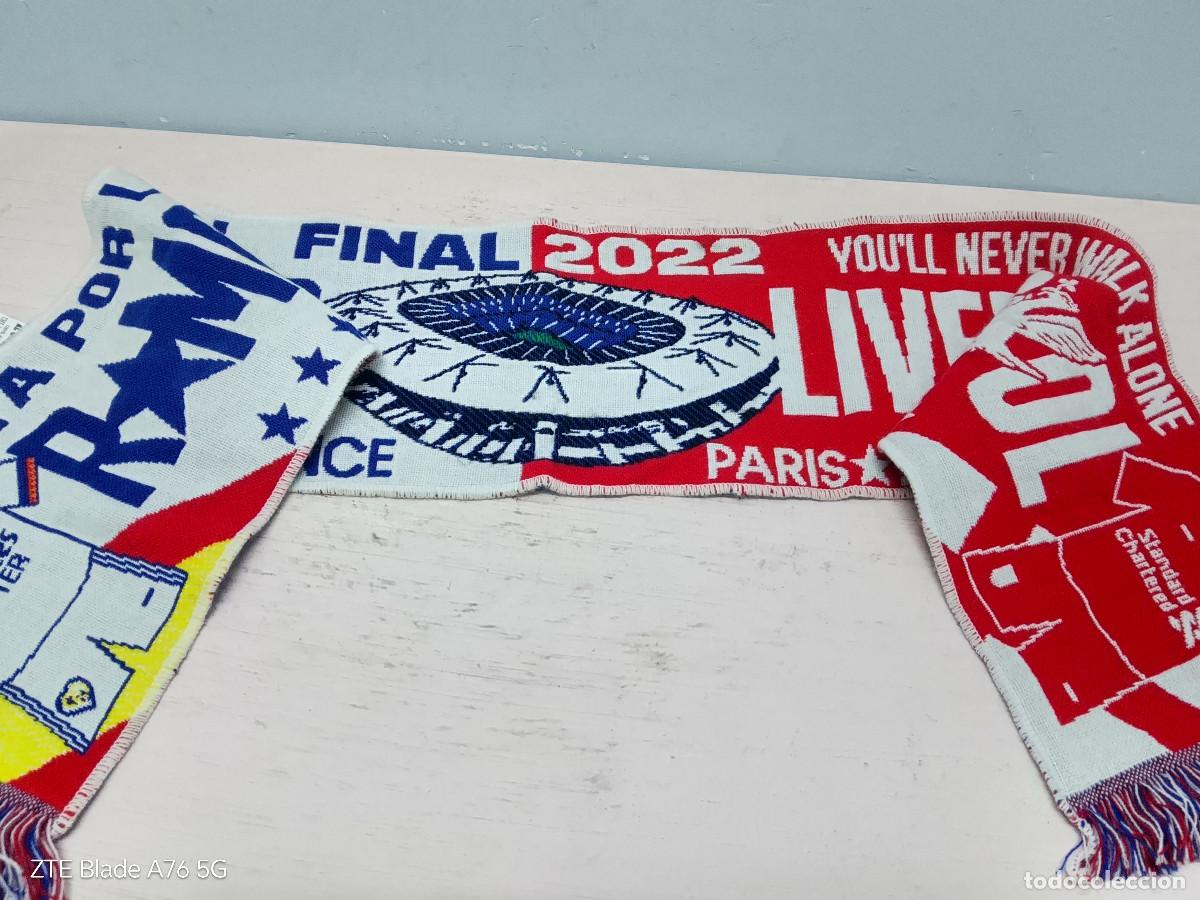 Coleccionismo deportivo: Real Madrid Liverpool Final bufanda scarf football bufanda futbol