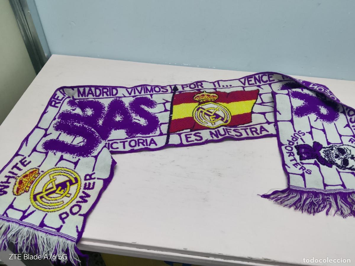 Coleccionismo deportivo: Ultrasur Bufanda futbol real madrid scarf football Ultras Sur Skinheads