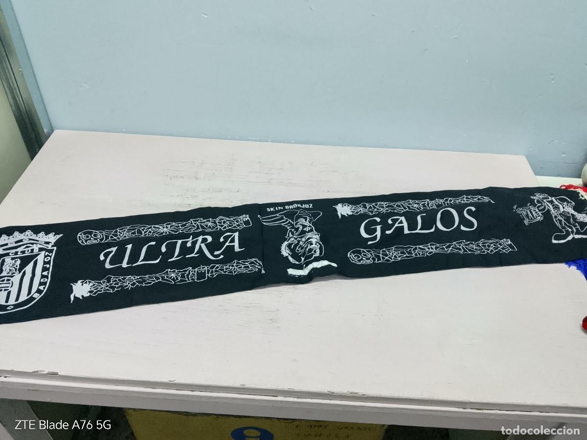 Coleccionismo deportivo: Ultras Galos Badajoz skinhead ultra bufanda futbol football scarf