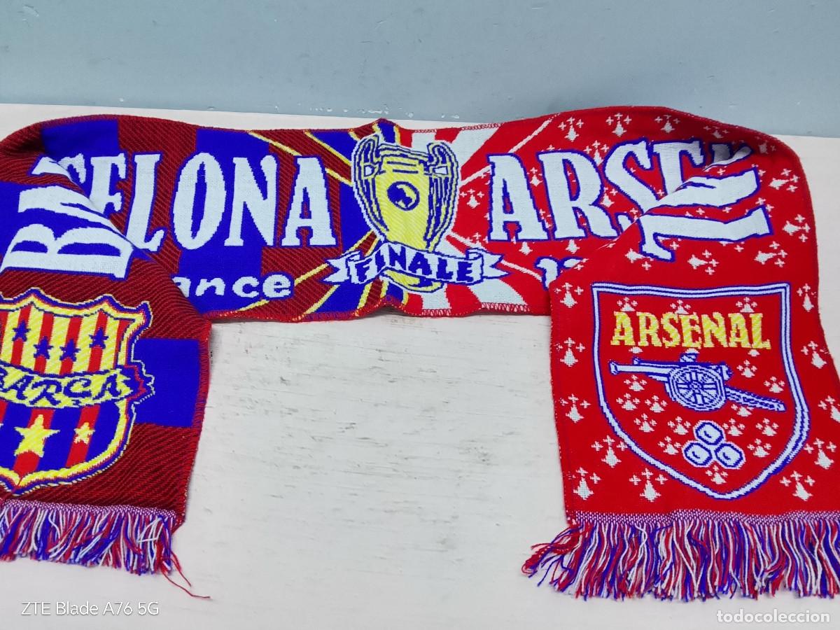 Coleccionismo deportivo: FC Barcelona Arsenal final bufanda futbol football scarf champions league
