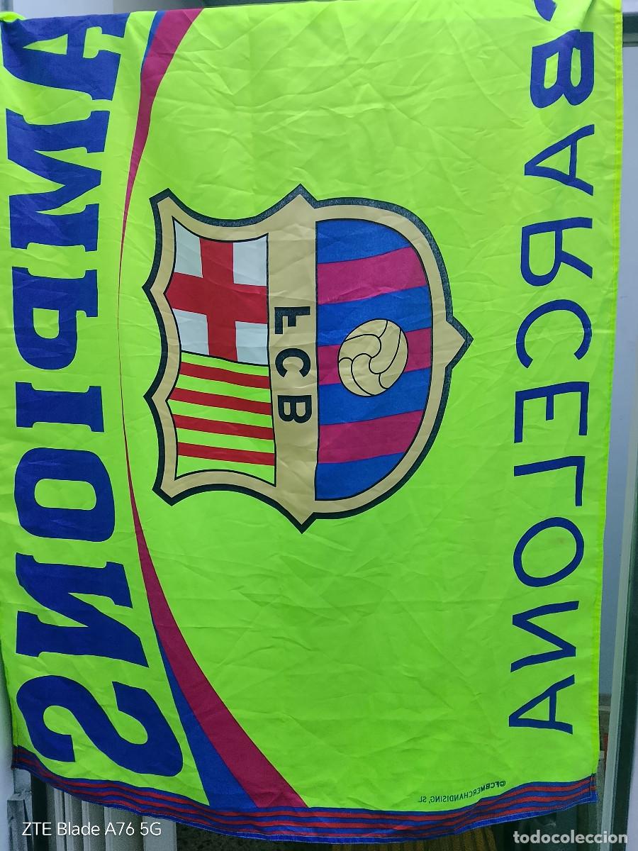 Coleccionismo deportivo: FC Barcelona bandera futbol football flag 2006 final champions