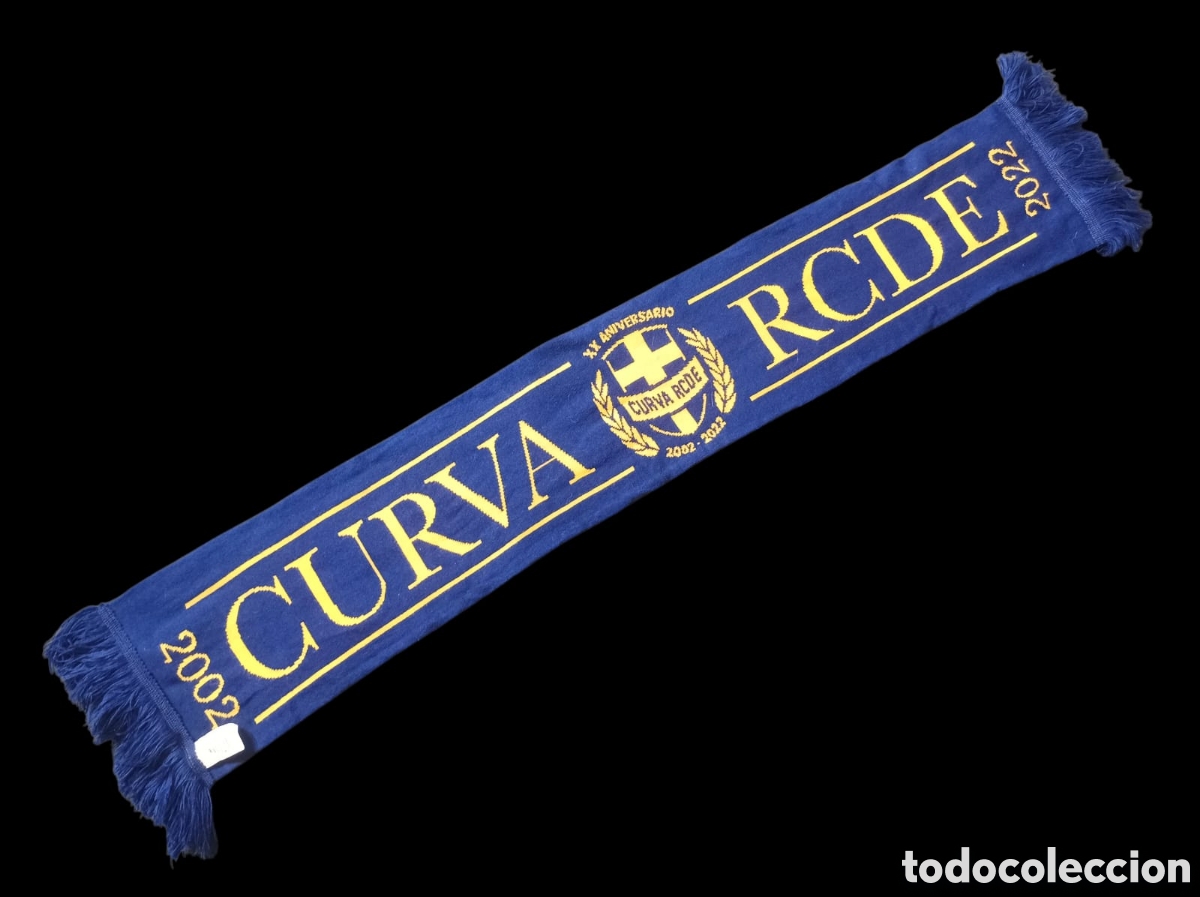 Coleccionismo deportivo: Bufanda supporters Ultras &rdquo;LA CURVA XX aniversario RCD Espanyol 2002-2022 RCDE CURVA
