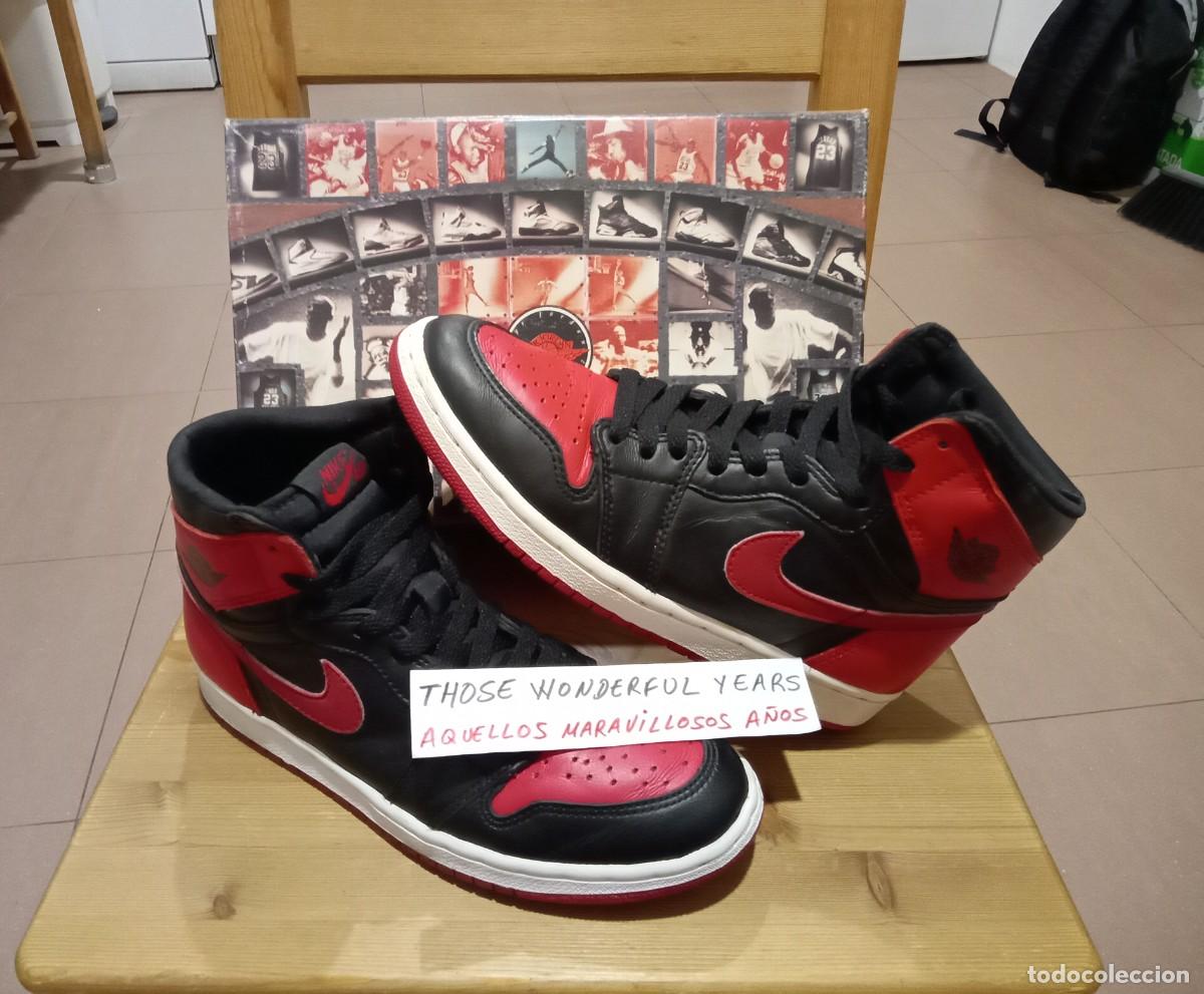 Coleccionismo deportivo: ZAPATILLAS SHOES SNEAKERS NIKE AIR JORDAN 1 RETRO CHICAGO BRED 1994 OG VTG 40.5 EUR 7.5 US NBA