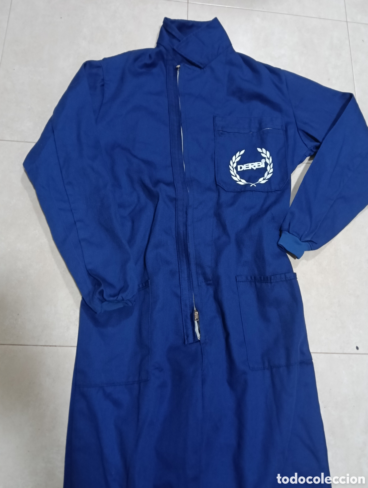 Coleccionismo deportivo: Mono de trabajo Derbi vintage