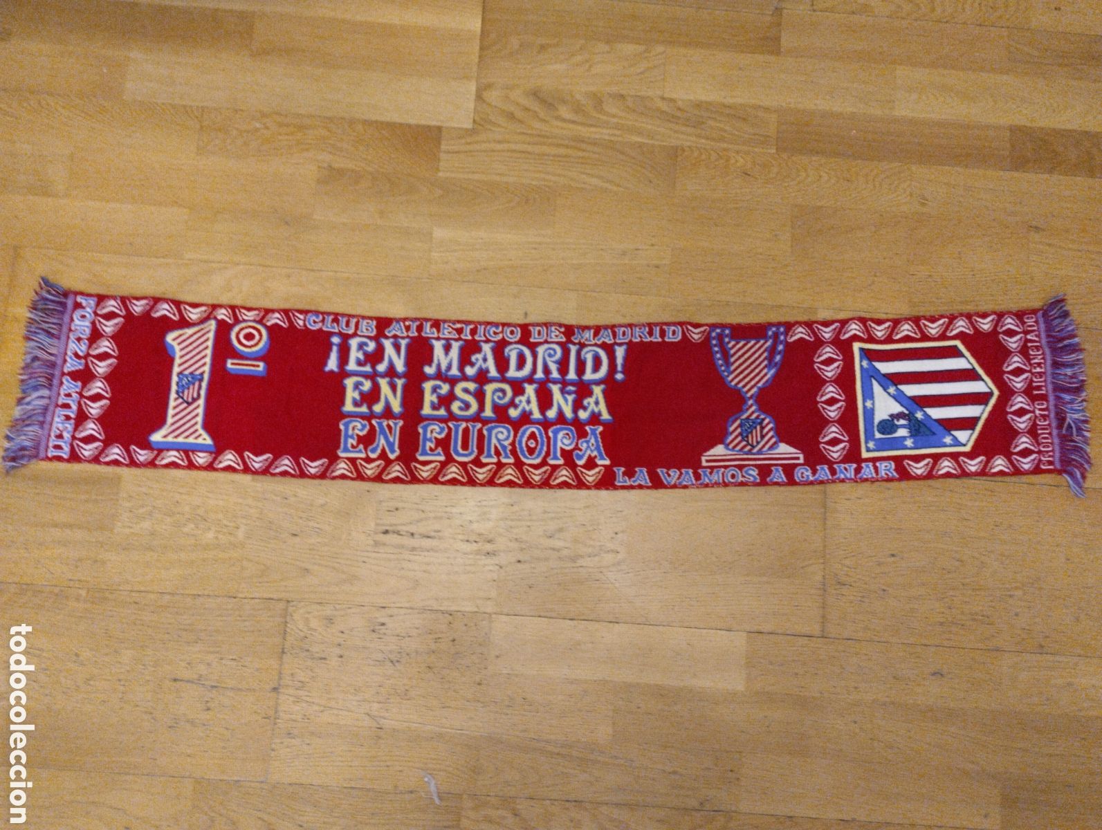 Coleccionismo deportivo: Bufanda Atl&eacute;tico de Madrid - Foto 1