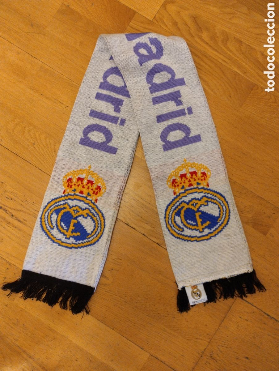 Coleccionismo deportivo: Bufanda futbol Real Madrid - Foto 2