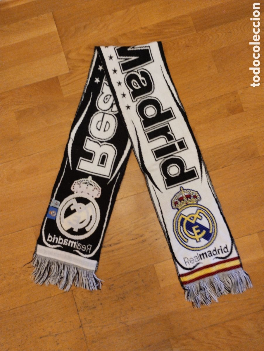 Coleccionismo deportivo: Bufanda futbol Real Madrid - Foto 2