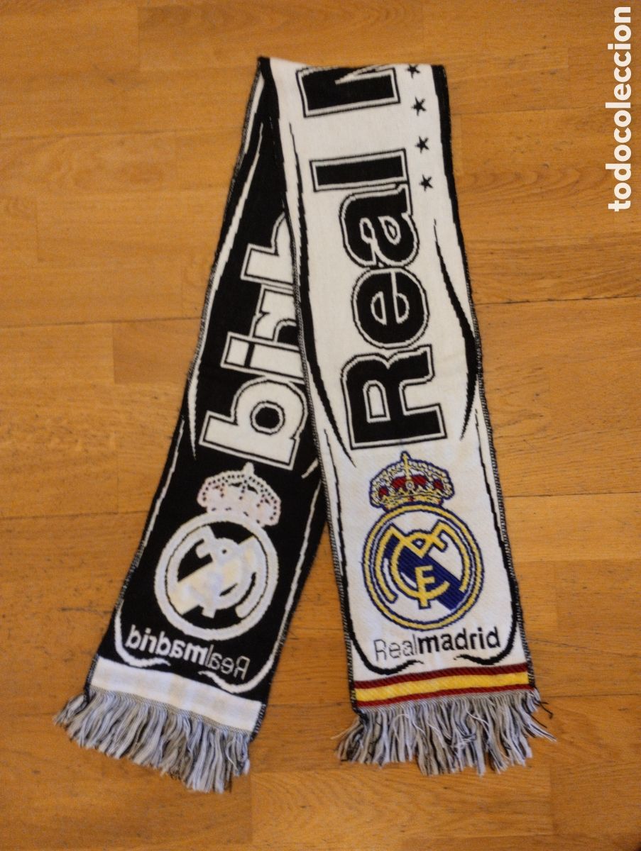 Coleccionismo deportivo: Bufanda futbol Real Madrid - Foto 4