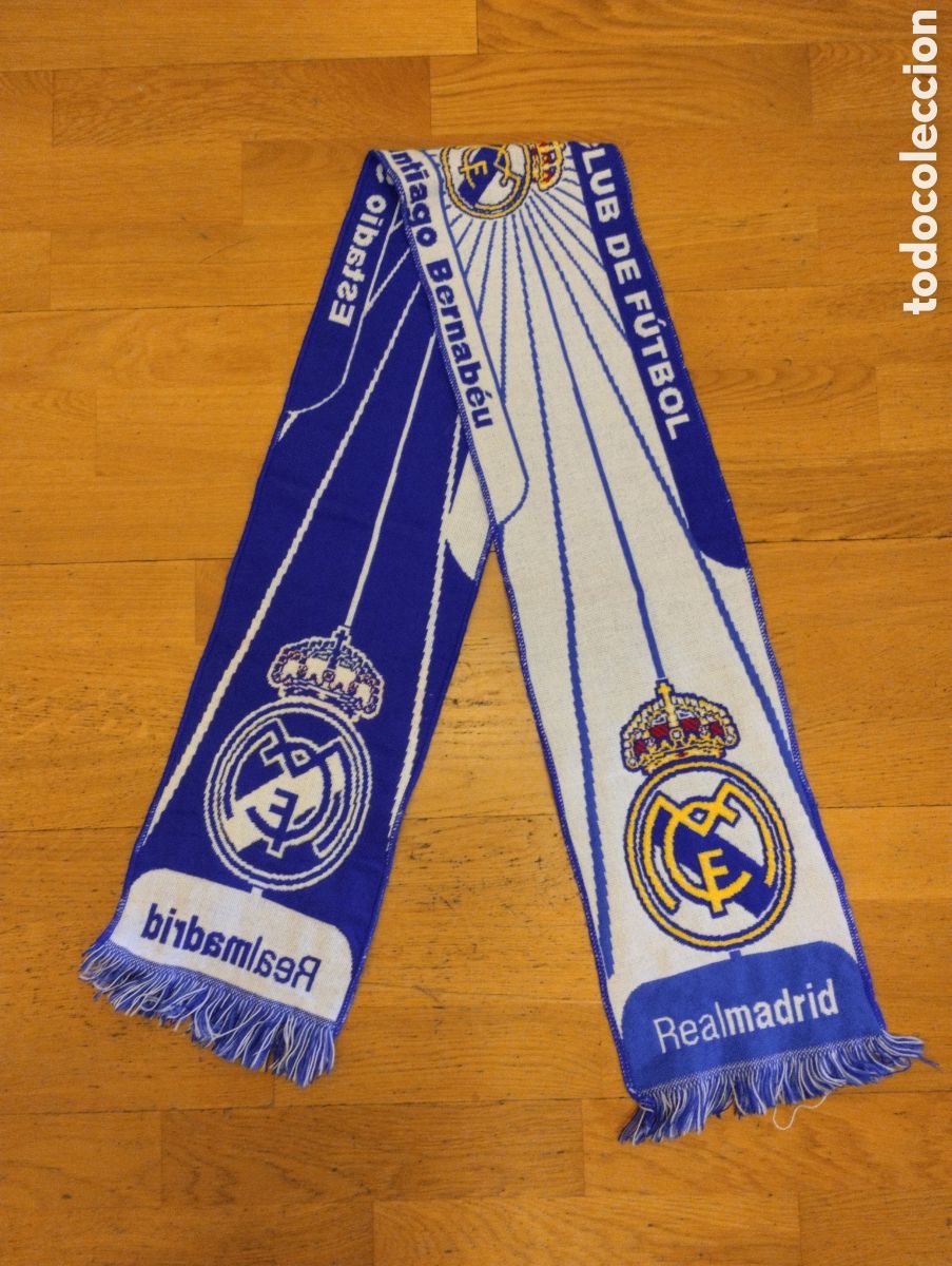 Coleccionismo deportivo: Bufanda futbol Real Madrid - Foto 2
