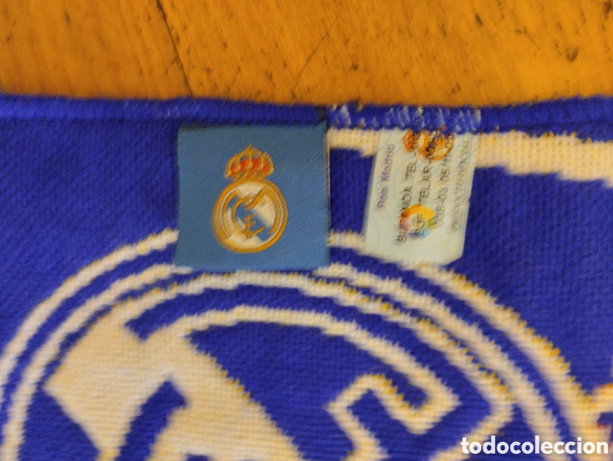 Coleccionismo deportivo: Bufanda futbol Real Madrid - Foto 4