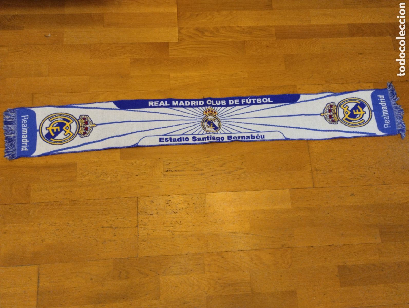 Coleccionismo deportivo: Bufanda futbol Real Madrid - Foto 1