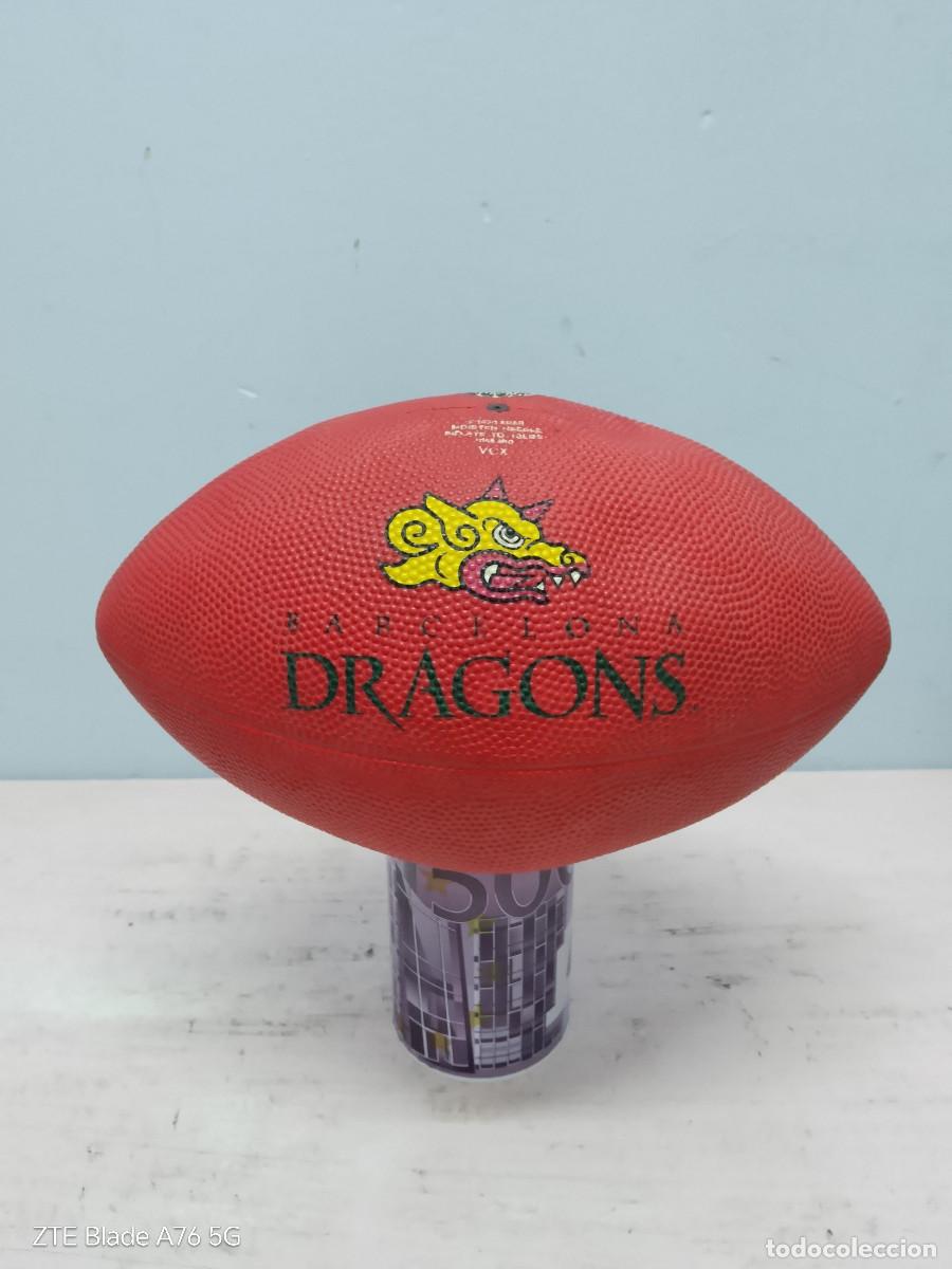 Coleccionismo deportivo: Barcelona Dragons pelota (pinchada) futbol americano nfl vintage