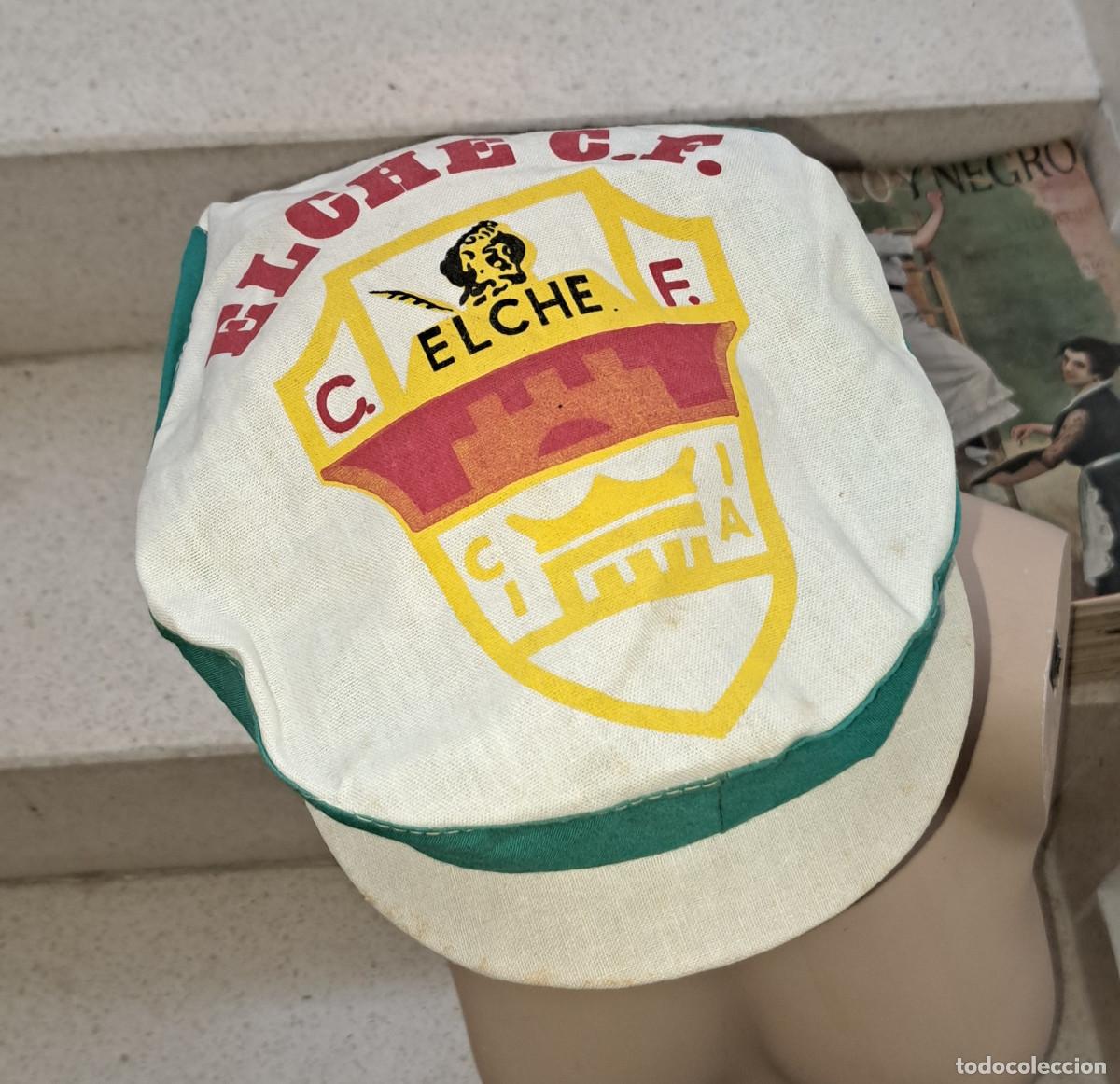 Coleccionismo deportivo: GORRILLA ELCHE, C.F. - ORIGINAL A&Ntilde;OS 70 - PROCEDE DEL MUSEO DEL F&Uacute;TBOL DE SANTA POLA