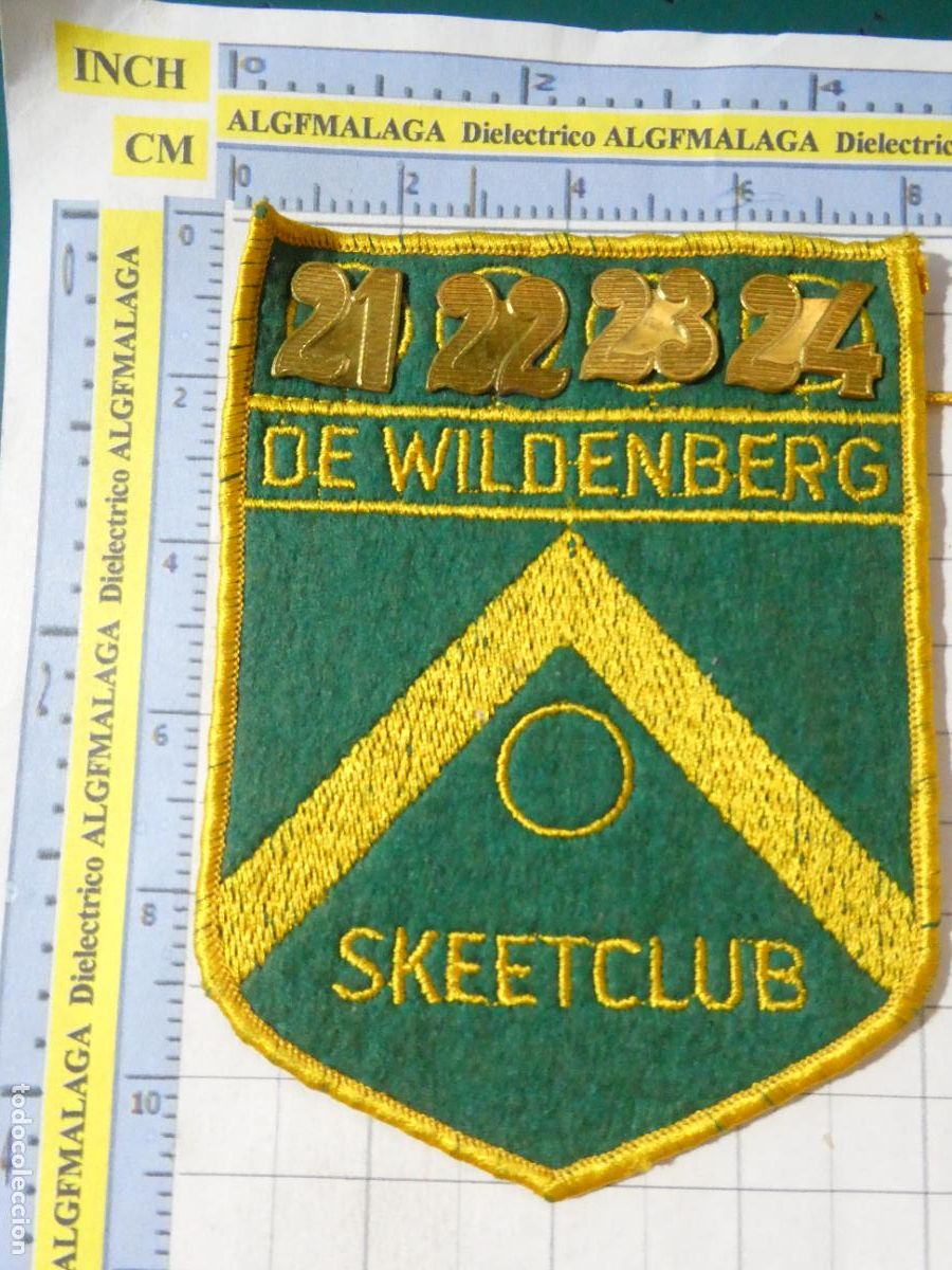 Coleccionismo deportivo: PARCHE DE DEPORTES. SKEETCLUB CLUB TIRO OL&Iacute;MPICO PAISES BAJOS HOLANDA. 21 22 23 24 WILDENBERG