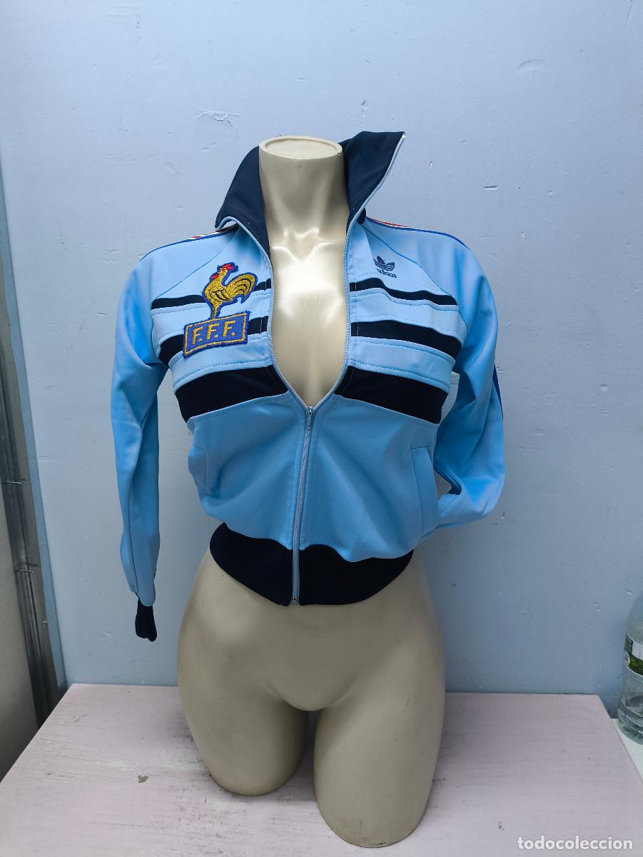 Coleccionismo deportivo: 1982 France vintage Jacket chandal Francia chaqueta football futbol 41x66cts S