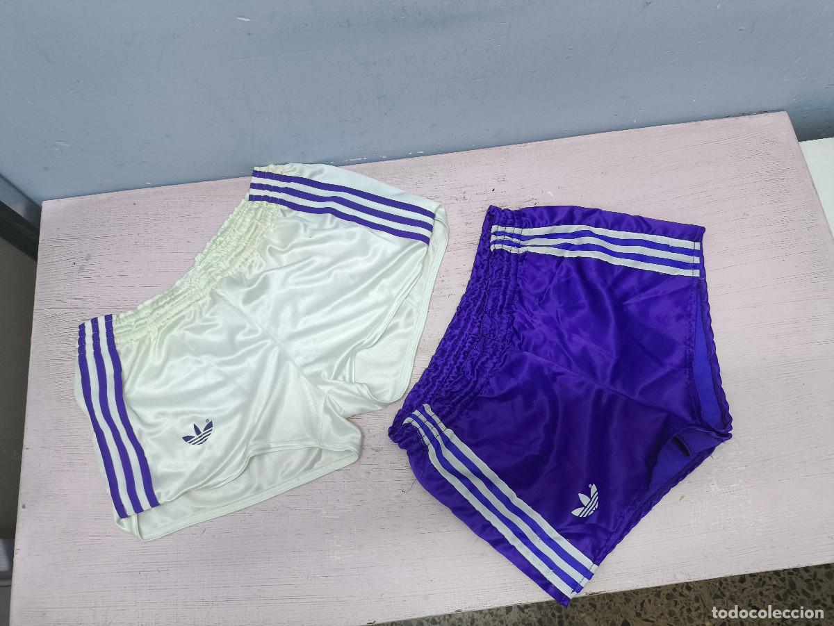 Coleccionismo deportivo: Real Madrid 1980 shorts football futbol pantalon corto adidas 32x32 cts XS