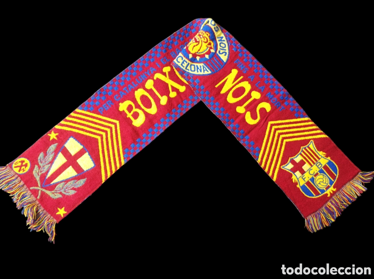Collezionismo sportivo: Rara bufanda FC Barcelona de Boixos Nois a&ntilde;os 90 futbol club Bar&ccedil;a