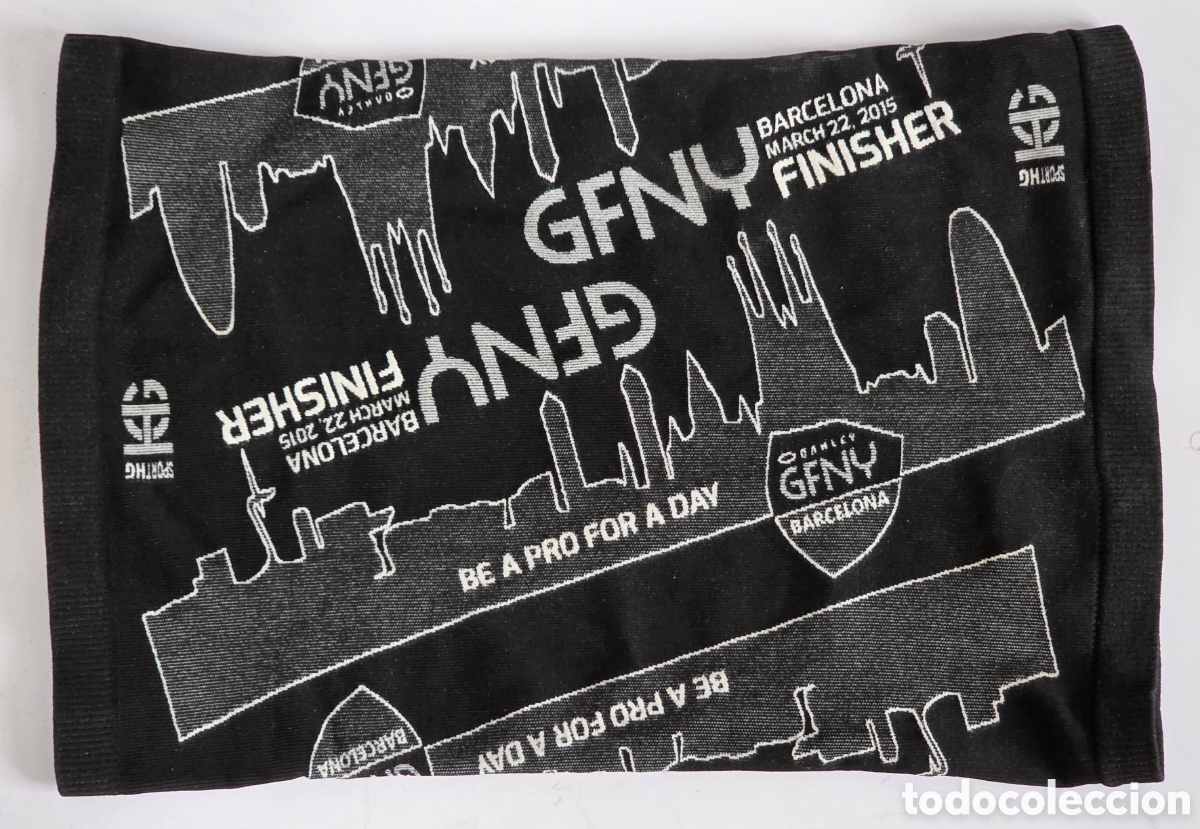 Coleccionismo deportivo: Tapabocas GFNY March 22, 2015 Barcelona Ciclismo - Gran Fondo Nueva York