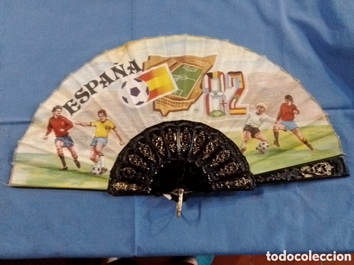 Coleccionismo deportivo: Abanico mundial de futbol Espa&ntilde;a 1982