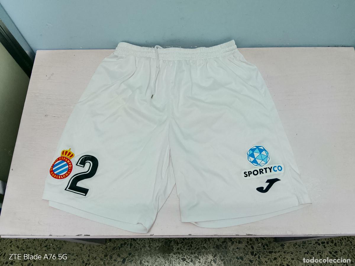 Coleccionismo deportivo: RCD Espanyol shorts futbol football pantalon M match worn for players jugador